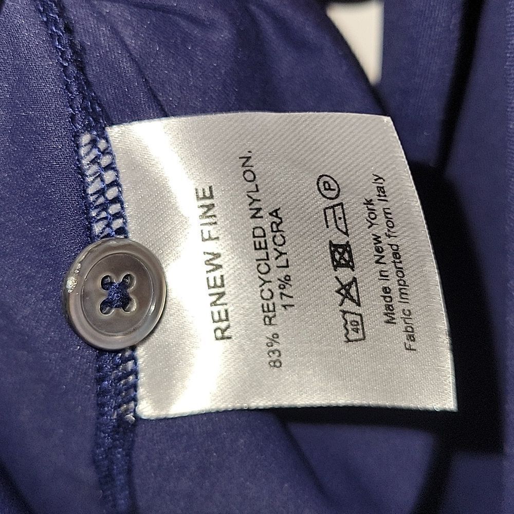 Luxeire The Classic Button Up Blouse Top shirt Navy XL - Picture 12 of 12